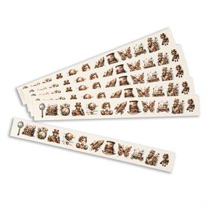 Emlems 6 x Steampunk Tape Strips - 891334