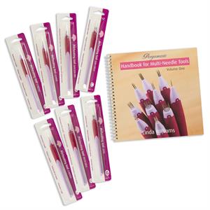 Pergamano Handbook for Multi Needle Tools - Vol 1 by Linda Williams with 7 Tools - 891759