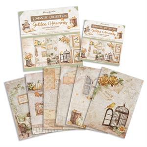 Stamperia Golden Harmony Paper Collection - 12x12", 8x8" & 6 x A4 Rice Papers - 892779