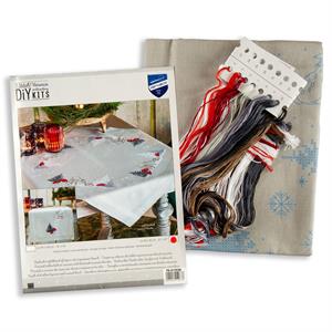 Vervaco Winter Christmas Landscape Tablecloth Embroidery Kit - 893516