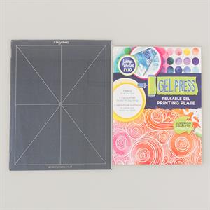 Clarity Crafts Large 8x10" Gel Press Printing Plate with 9x11" Mega Mount - 907830