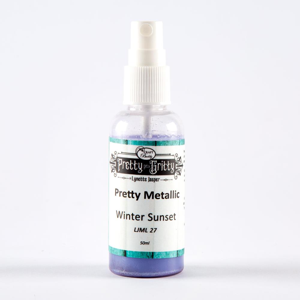 Pretty Gets Gritty Spritzink & Metallic Spray Pick n Mix- Choose any 2 - Winter Sunset Metallic Spray