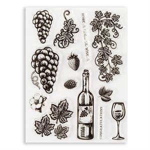 Dawn Bibby Creations Provençal - Wines & Vines Stamp Set - 13 Stamps - 917490