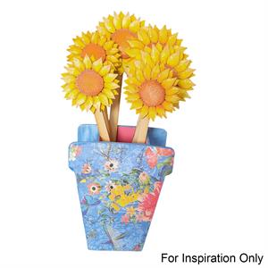 Madhatters 6 x Sunflowers with Pot - Small - 919633