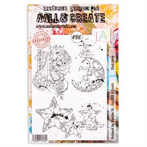 AALL & Create Bipasha A5 Stamp Set - Blast Away - 3 Stamps - 927840