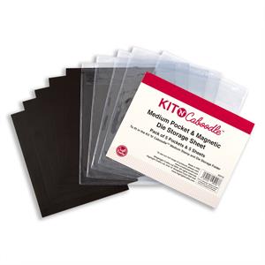 Kit 'N' Caboodle Medium Pockets & Die Magnetic Sheets - 5 Pockets & 5 Sheets - 928732