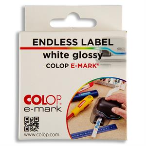 COLOP e-mark Endless Labels - White Glossy - 931283