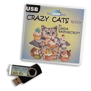 The Card Hut - Linda Ravenscroft: Crazy Cats Redux USB - 935451