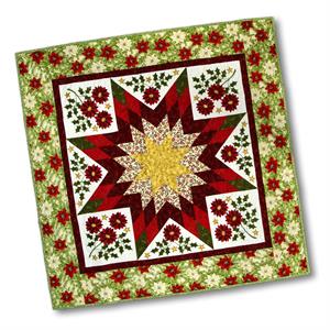 Quilter's Trading Post Poinsettia Lone Star Quilt Kit - 937452