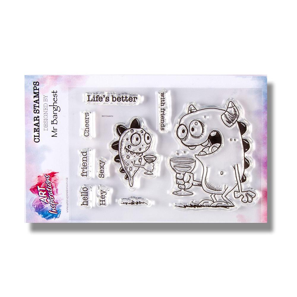Art Inspirations with Mr Barghest A7 Stamp Set Pick-n-Mix - Choose 2 - Best Friends