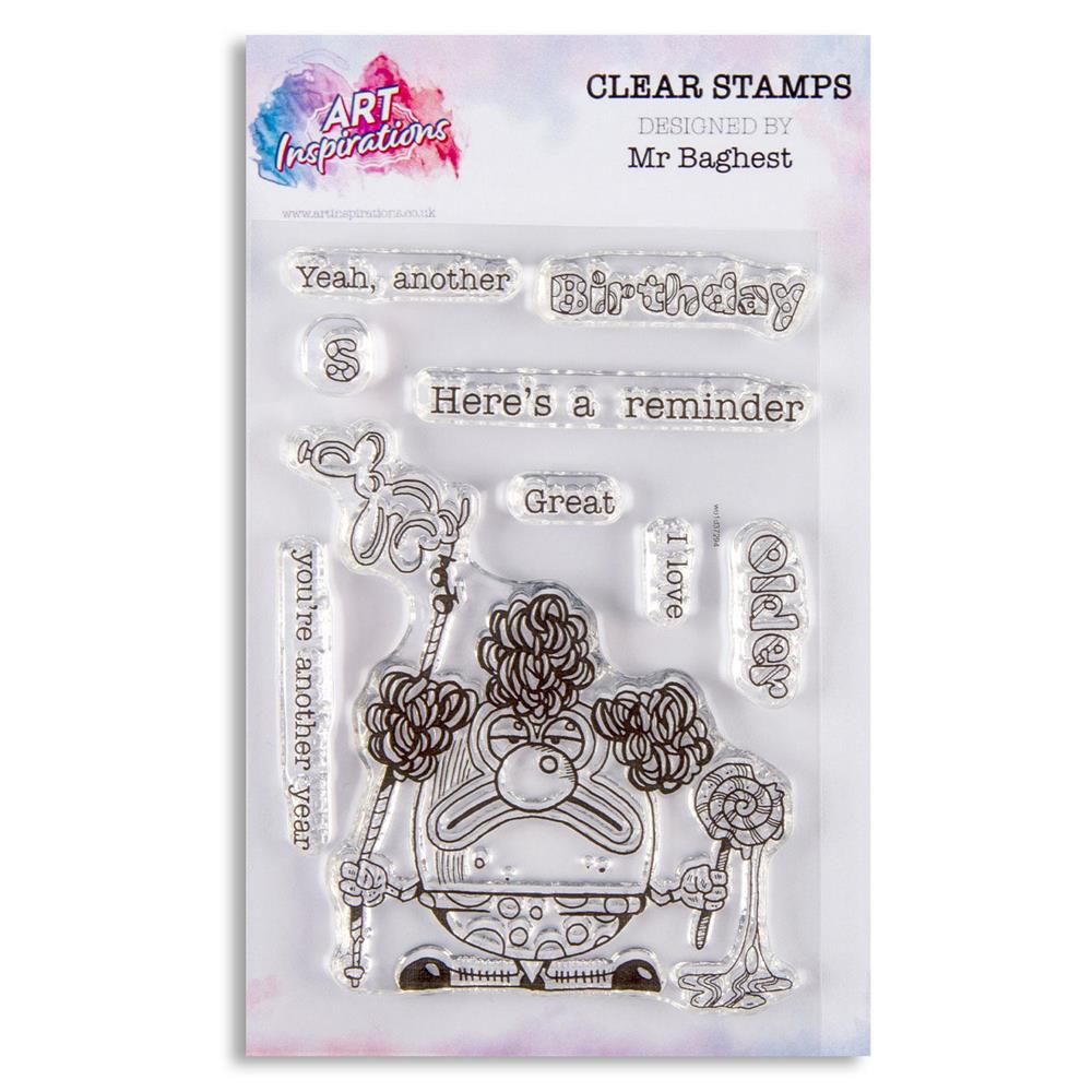 Art Inspirations with Mr Barghest A7 Stamp Set Pick-n-Mix - Choose 2 - Yeah Birthday