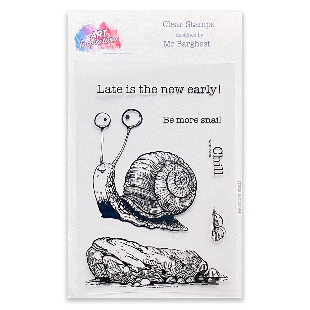Art Inspirations with Mr Barghest A7 Stamp Set Pick-n-Mix - Choose 2 - Be More Snail