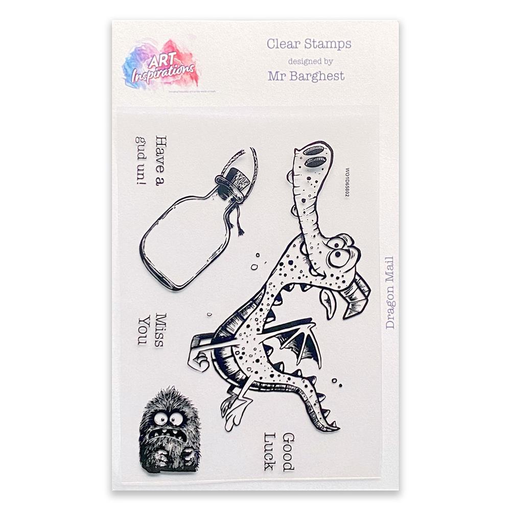 Art Inspirations with Mr Barghest A7 Stamp Set Pick-n-Mix - Choose 2 - Dragon Mail 