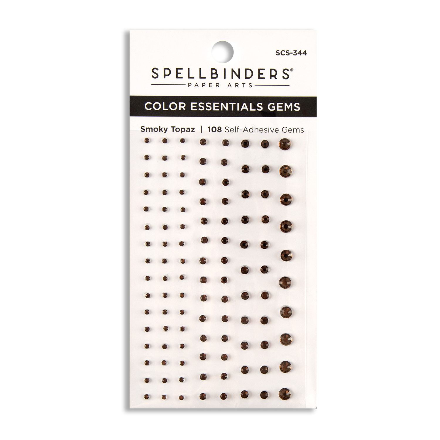 Spellbinders Colour Essential Gems Embellishment Sheet Pick N Mix - Choose 3 - Smoky Topaz