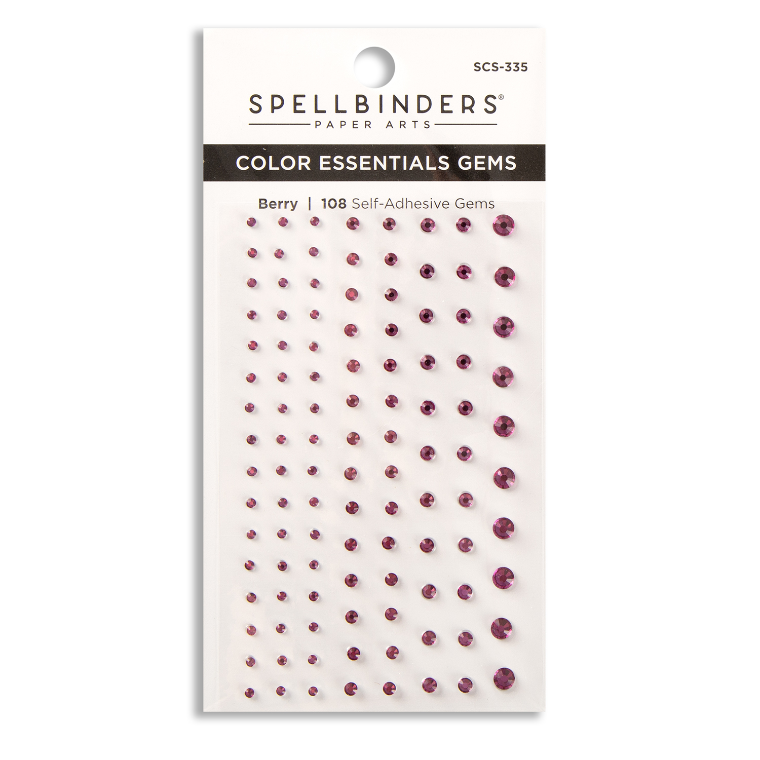 Spellbinders Colour Essential Gems Embellishment Sheet Pick N Mix - Choose 3 - Berry