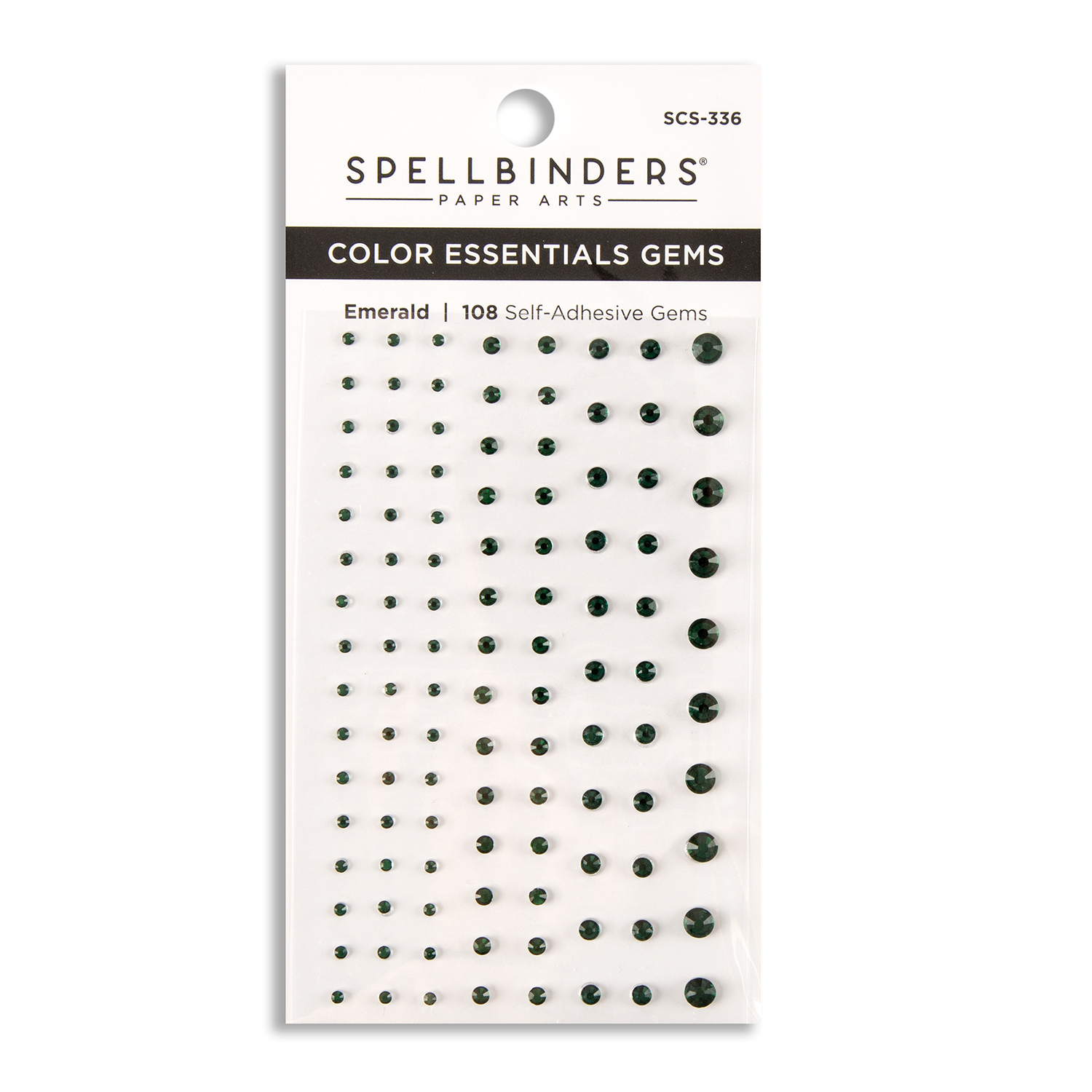 Spellbinders Colour Essential Gems Embellishment Sheet Pick N Mix - Choose 3 - Emerald