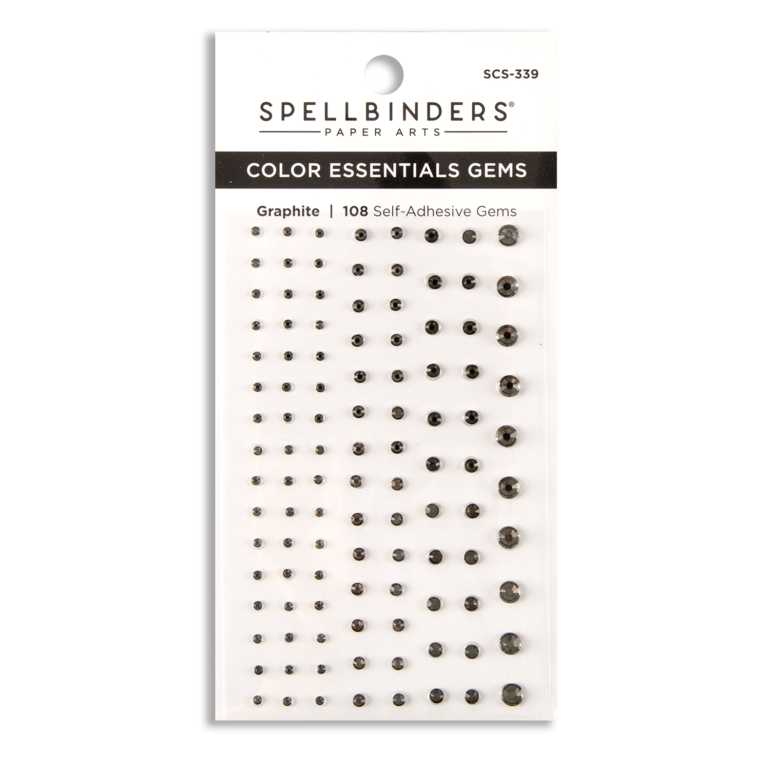 Spellbinders Colour Essential Gems Embellishment Sheet Pick N Mix - Choose 3 - Graphite