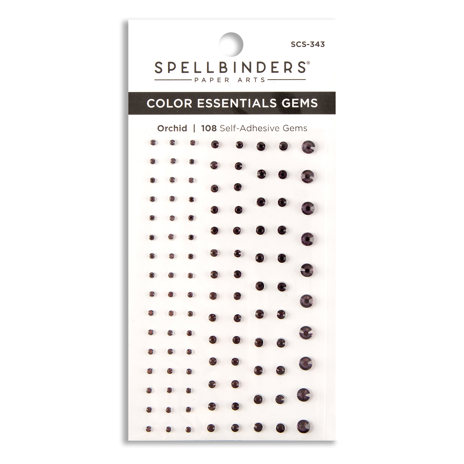 Spellbinders Colour Essential Gems Embellishment Sheet Pick N Mix - Choose 3 - Orchid