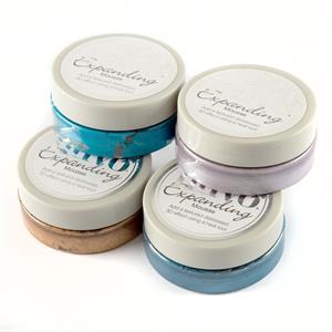 Tonic Studios Nuvo Expanding Mousse Collection 2 - Iced Aqua, Boatyard Blue, Misted Mauve & Mustard Seed - 944005