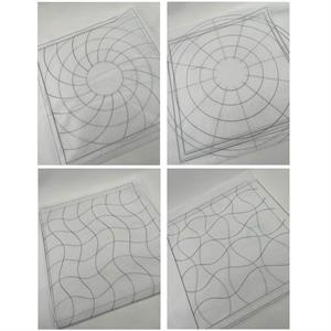 Craft Yourself Silly Wibbly Wobbly Woven Blocks - Printed Interfacing Panel Bundle - 944454