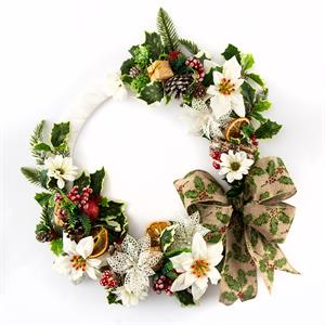 Dawn Bibby Snow White Wrapped Wreath Kit - 945464