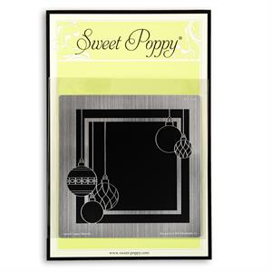 Sweet Poppy Stencil - Bauble Square - 957825