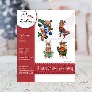 Two Red Robins Festive Frolics Gathering Die Set - X Dies - 958270