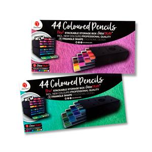 DecoTime 2 Packs of 44 Artist Pencils in Deco Trays - 961478