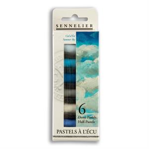 Sennelier 1/2 Soft Pastels - 6 Sticks - Summer Sky  - 963958