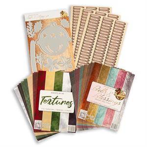 Stamps By Me Bells & Blessings Collection - 9pc Die Set, Steel Effect & Textures Paper Packs & Sentiments Pack - 964323