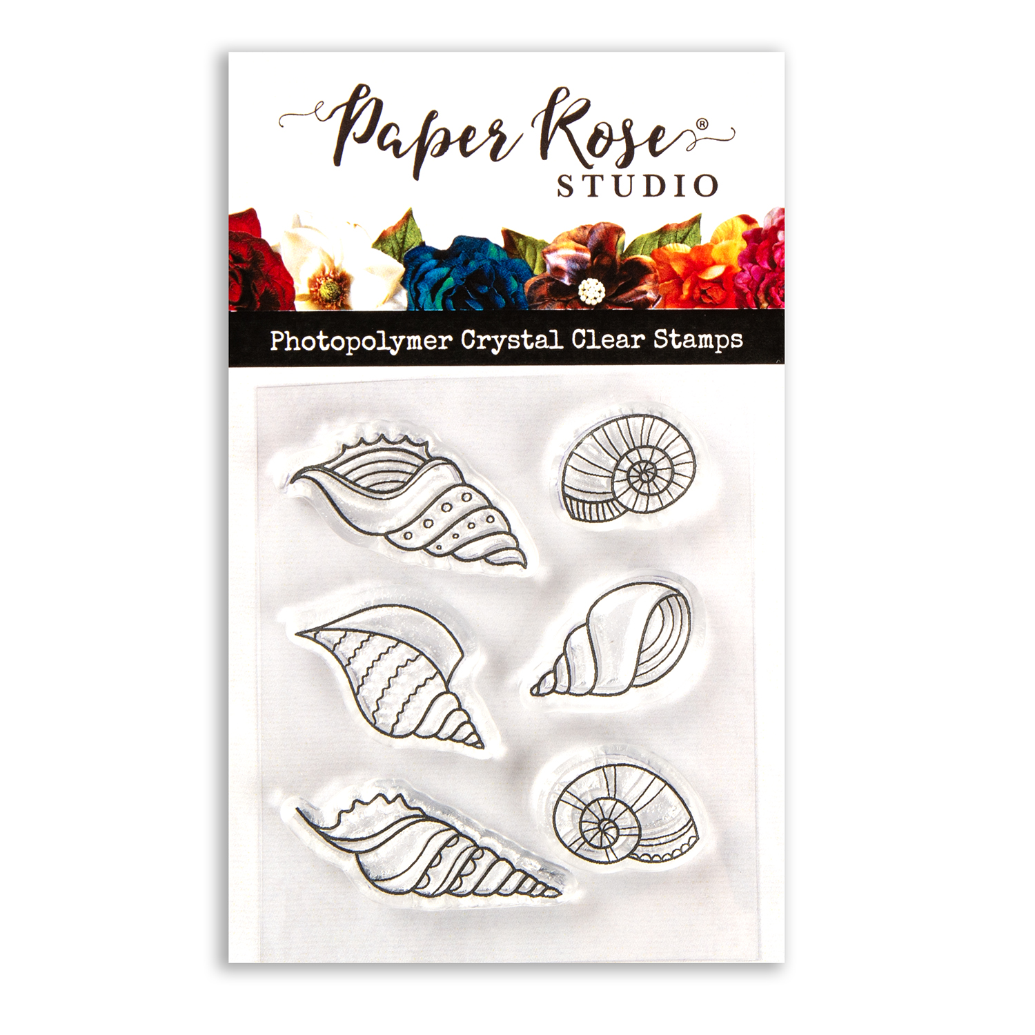 Paper Rose Studios Stamp Pick N Mix - Choose any 2 - Shell Collection - Dispatched from 3rd July 