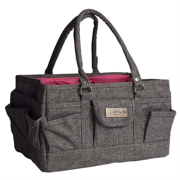 Sewing Online Grey Marl 3 Piece Storage Set - Includes Sewing Machine ...