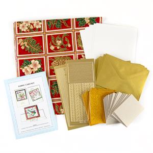 Pinflair Its Christmas Fabric Card Kit - Makes 15 - 977675