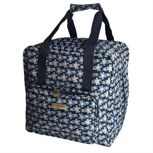 Sewing Online Navy Daisy Overlocker Bag - 38x35.5x33cm - 999730